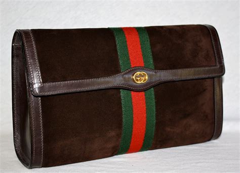 vintage gucci web clutch